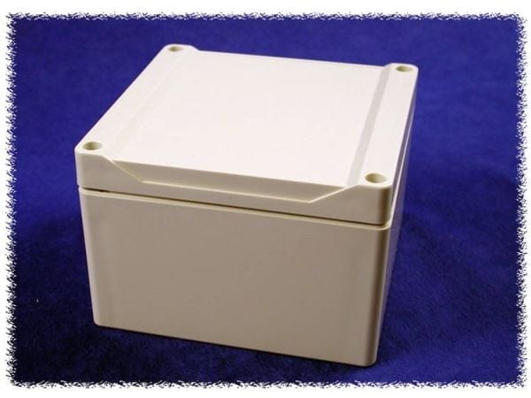 Hammond Electronics 1555PGY universalkabinett 120 x 120 x 80 ABS grå (1 stk.)