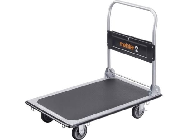 Meister Werkzeuge 8985540 plattformvogn sammenleggbar, med oppbevaringsrom - stål, bæreevne (maks.) 300 kg