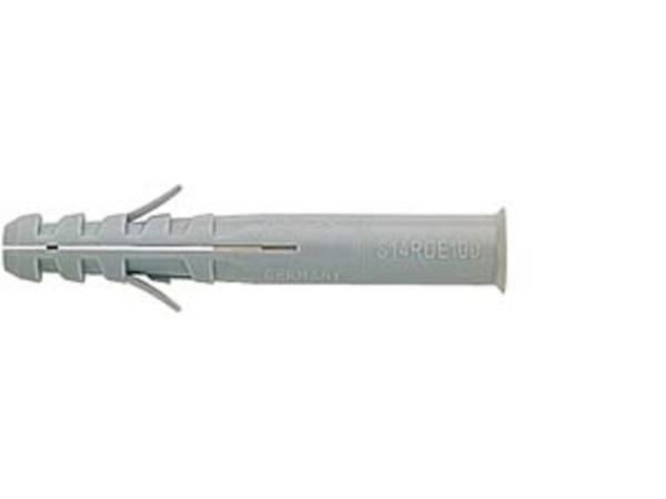 Fischer 52162, Veggplugg, Murstein, Betong, Nylon, Nylon, Grå, 1,4 cm