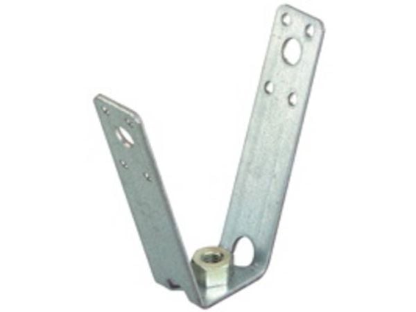 Fischer 64094, Ilmastointiputken kiinnike, Terästä, Sinkittyä terästä, 3 kN, M8, DIN EN 10327, DIN EN 10111