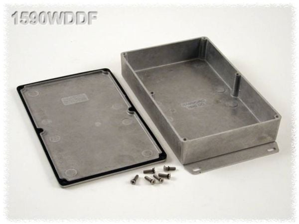 Hammond Electronics 1590WDDF universal-kabinett 187,5 x 119,5 x 37 aluminium natur 1 stk Hammond Electronics 1590WDDF universal-kabinett 187,5 x 119,5 x 37 aluminium natur 1 stk