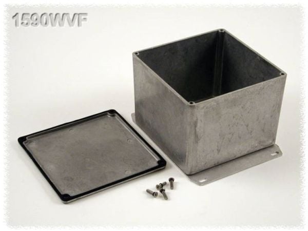 Hammond Electronics universalkabinett 1590WVF 119,5 x 119,5 x 94 aluminium natur (1 stk.) Hammond Electronics universalkabinett 1590WVF 119,5 x 119,5 x 94 aluminium natur (1 stk.)
