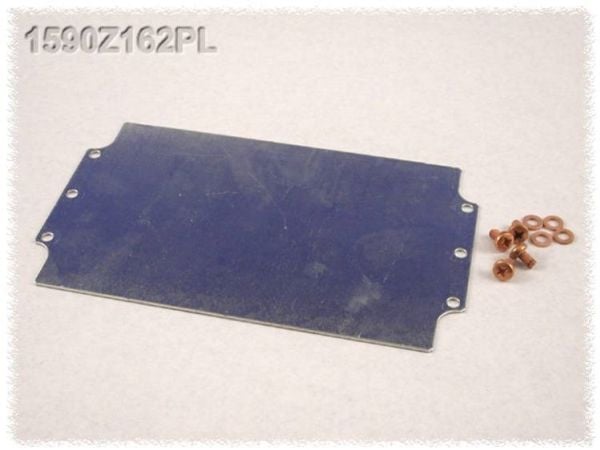 Hammond Electronics 1590Z162PL endeplate stålplate natur 1 stk Hammond Electronics 1590Z162PL endeplate stålplate natur 1 stk