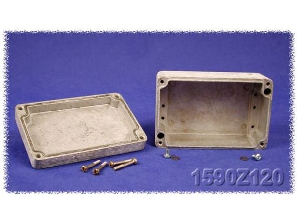Hammond Electronics 1590Z164BK universalkabinett 361 x 120 x 80 aluminium sort 1 stk