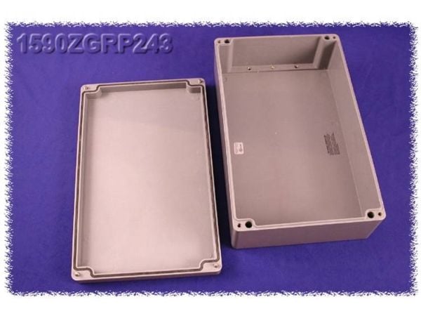 Hammond Electronics 1590ZGRP243 universalkabinett 400 x 250 x 120 polyester grå 1 stk