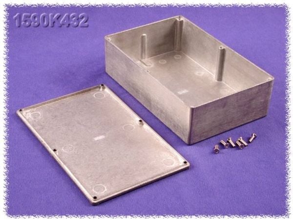 Hammond Electronics 1590K432 Yleiskotelo 188 x 120 x 56 Sinkki Luonnonväri 1 kpl