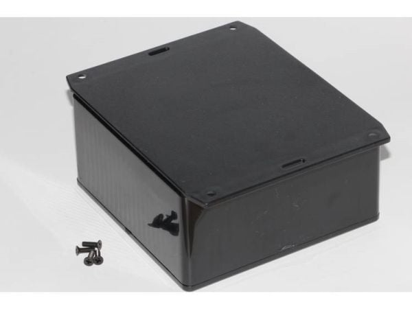 Hammond Electronics 1591UF2BK universal-kabinet 120 x 120 x 59 ABS sort, 1 stk Hammond Electronics 1591UF2BK universal-kabinet 120 x 120 x 59 ABS sort, 1 stk
