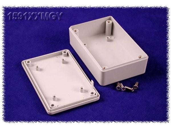 Hammond Electronics 1591XXMGY universal-kapsling 85 x 56 x 25 ABS grå, 1 stk