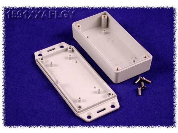 Hammond Electronics 1591XXAFLGY Yleiskotelo 100 x 51 x 26 ABS Harmaa 1 kpl
