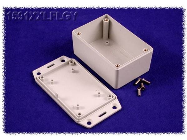 Hammond Electronics 1591XXCFLGY universal-kabinett 121 x 66 x 41 ABS grå 1 stk