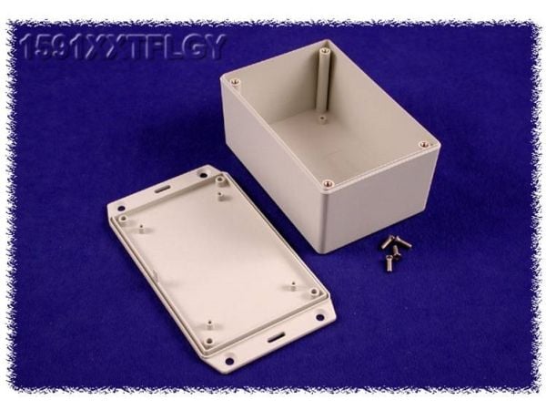 Hammond Electronics 1591XXTFLGY universal-kapsling 123 x 83 x 60 ABS grå (1 stk)