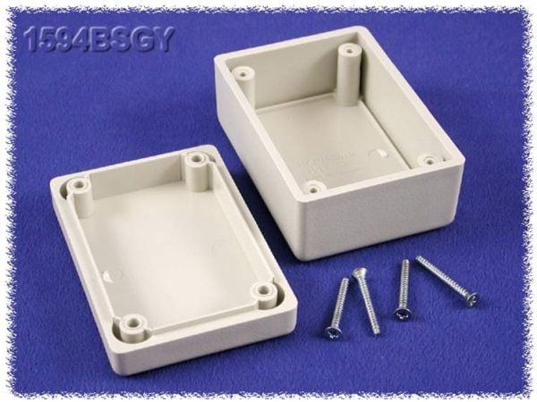 Hammond Electronics 1594BSGY universal kabinett 81 x 56 x 40 ABS grå (1 stk.)