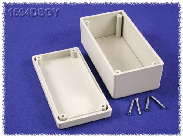 Hammond Electronics 1594DSGY universal-kabinet 131 x 66 x 55 ABS grå
