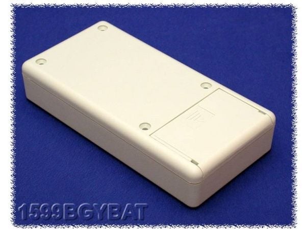 Hammond Electronics 1599BGYBAT Hånd-kaappi 130 x 65 x 25 ABS Grå 1 stk 1 stk