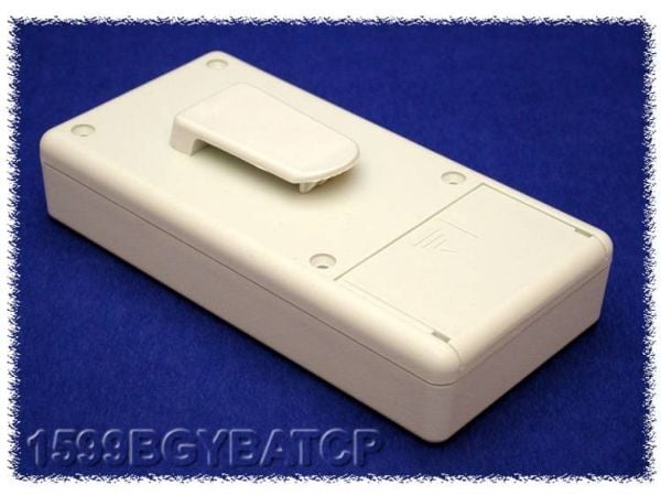 Hammond Electronics 1599BGYBATCP Hånd-kaappi 130 x 65 x 25 ABS Grå 1 stk 1 stk