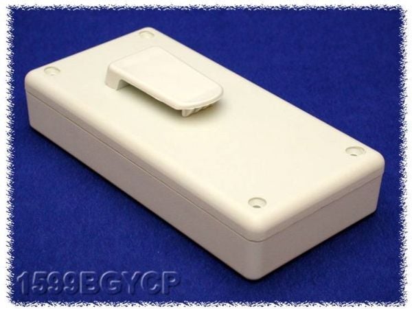 Hammond Electronics 1599BGYCP handkapsel 130 x 65 x 25 ABS grå - 1 st
