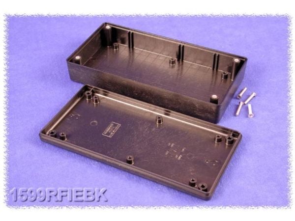 Hammond Electronics 1599RFIEBK Hånd-kaappi 170 x 85 x 34 ABS Sort 1 stk