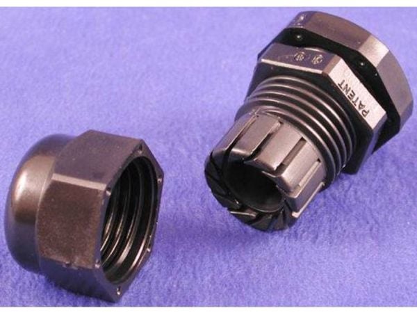 Hammond Electronics 1427CG13 Rengasliitäntä-halkaisija (max.) 12 mm Polyamidi Musta 1 kpl