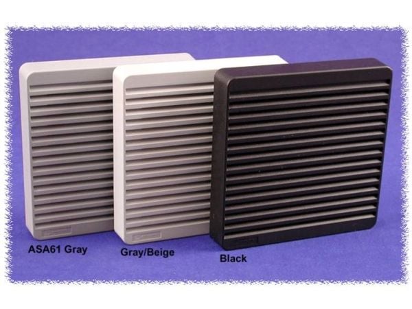 Hammond Electronics XPFA80GY luftfiltersett ABS grå (L x B x H) 105 mm x 105 m x 16 mm 1 stk