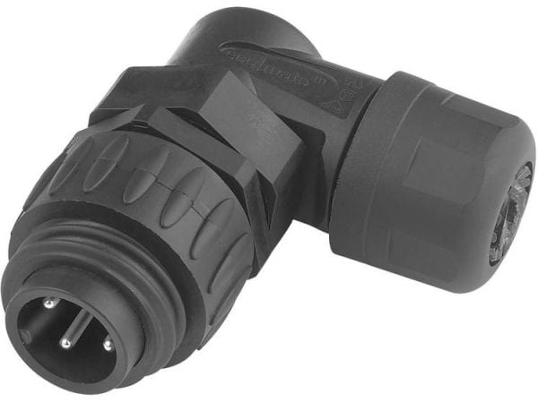 Amphenol C016 10K006 000 12, 7P, 90° kulmaus, Hopea, IP67, 14 A, 250 V