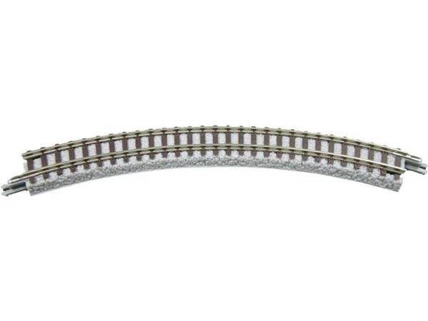Rokuhan spor 7297011 (med ballast) buet spor 45° 120 mm, 4 stk