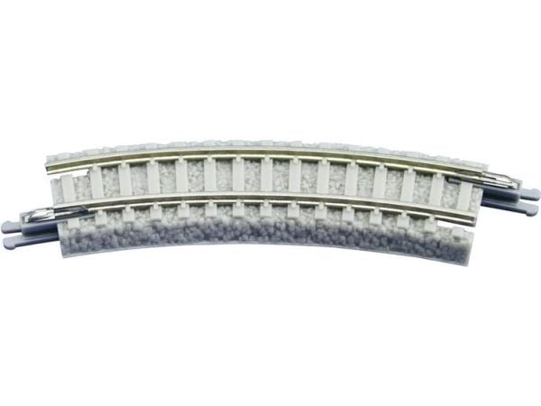 Rokuhan spor Z: bøyd spor 26° 127 mm (med ballast) 2 stk 7297019