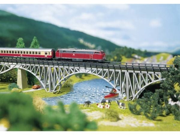 Faller 282915 Z stålbærebru 1-sporet universal (L x B x H) 220 x 25 x 47 mm