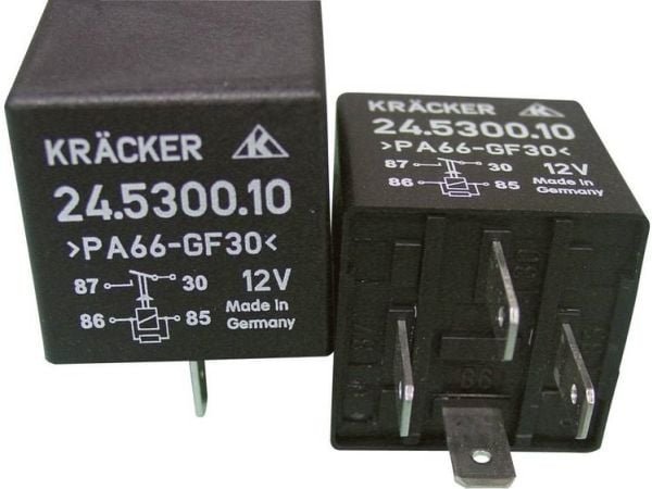 Kräcker 24.5300.10 kjøretøysrelé 12 V/DC - 20 A - 1 x slutterkontakt