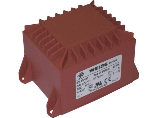 Weiss Elektrotechnik printtransformator 1 x 230 V til 1 x 12 V/AC 25 VA 2083 mA