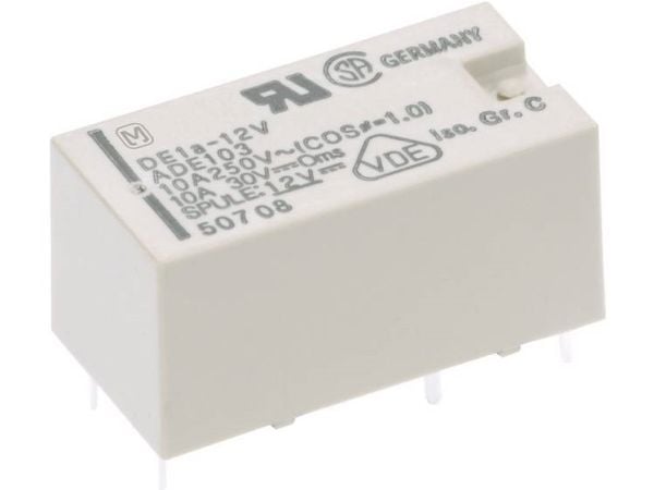 Panasonic DE2A12 Tulostusrele 12 V/DC 8 A 2 x rajakytkin 1 kpl 1 kpl