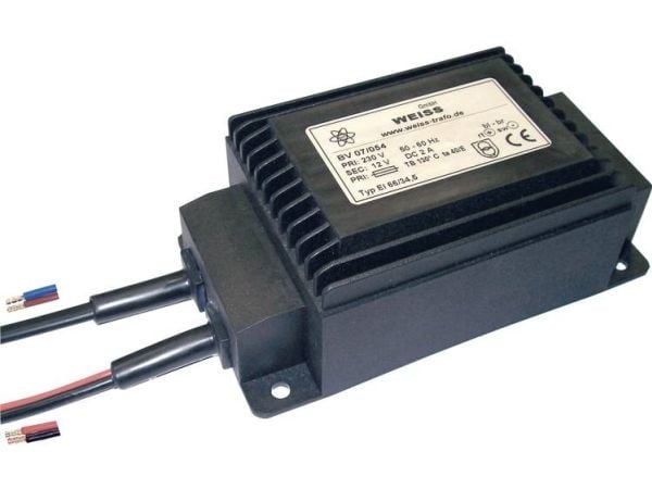 Weiss Elektrotechnik 07/057 Kompaktnetdel transformatorer 1 x 230 V 1 x 24 V/DC 60 W 2,50 A