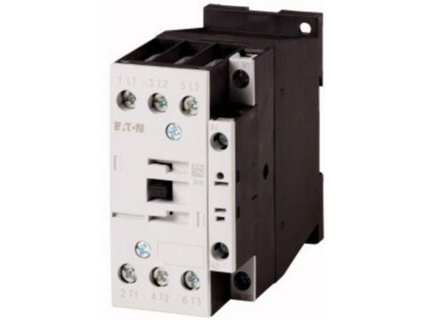 Eaton DILM38-10(230V50HZ,240V60HZ), Kontaktori, Musta, Valkoinen, IP00, 56 mm, 85 mm