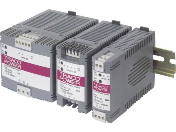 TracoPower TCL 060-124C Strømforsyning til DIN-skinne (DIN-kisko) 24 V/DC 2,5 A 60 W 1 x