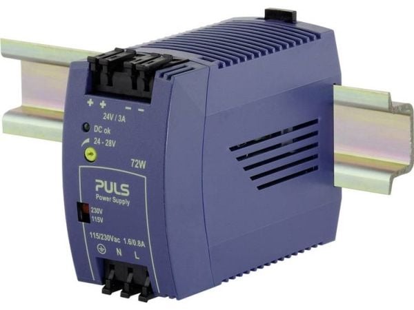 PULS MiniLine ML70.100 Strømforsyning til DIN-skinne (DIN-kisko) 24 V/DC 3 A 72 W Antal udgange:1 x Indhold 1 stk