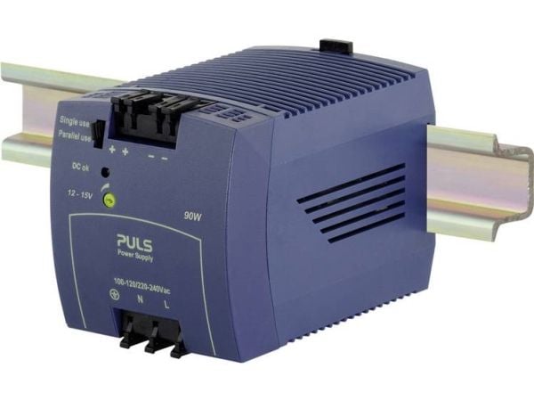 PULS MiniLine ML100.102 Strømforsyning til DIN-skinne (DIN-kisko) 12 V/DC 7,5 A 90 W Antal udgange:1 x Indhold 1 stk