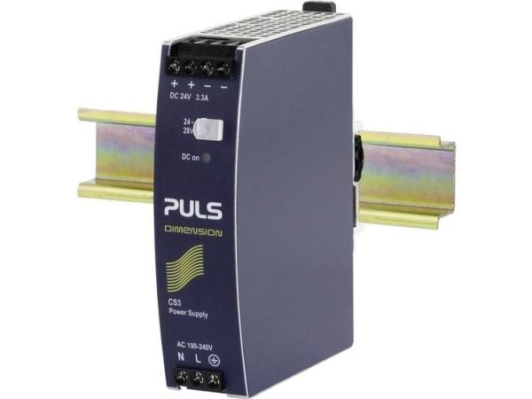 PULS DIMENSION CS3.241 Yläkiskovirtalähde, kytkentävirtalähde, DIN-virtalähde 24 V/DC 3,3 A 80 W (CS3.241)