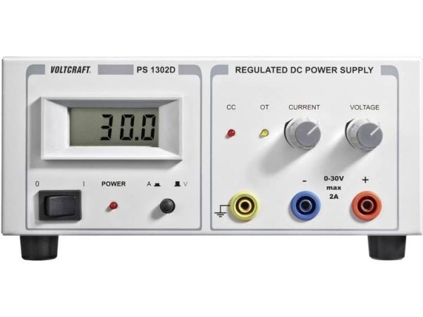 Voltcraft labb strømforsyning, justerbar PS-1302 D 0-30 V/DC 0-2 A 60 W