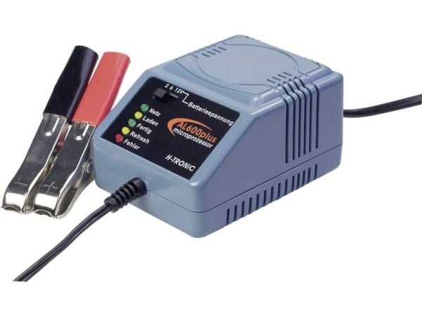 H-Tronic batterilader for bly AL600plus 2 V / 6 V / 12 V – ladestrøm (maks.) 0,6 A