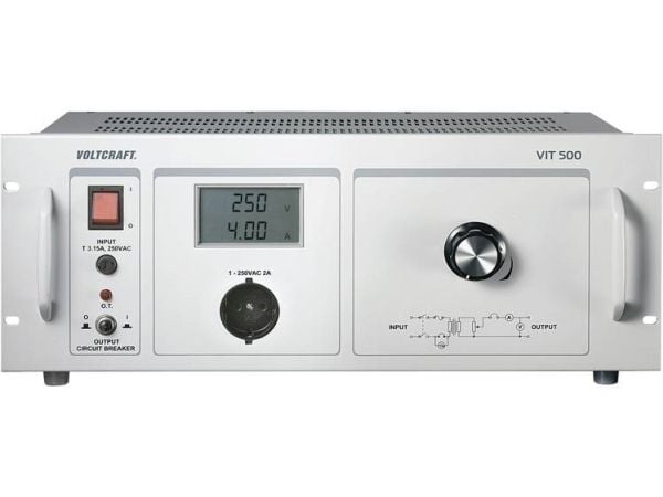VOLTCRAFT VIT 500 laboratorie adskilletransformer justerbar 1-250 V/AC (VIT 500)