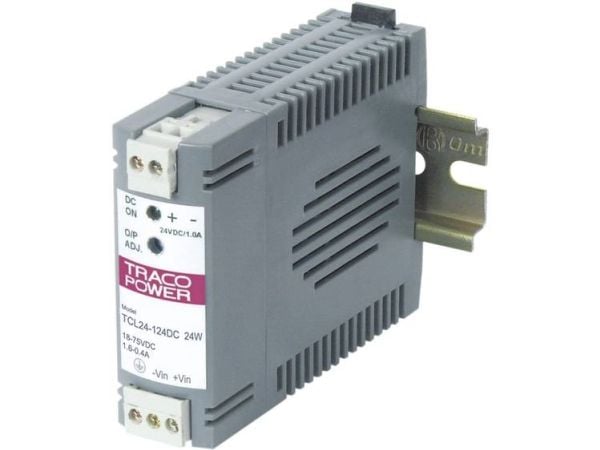 Strømforsyning til DIN-skinne (DIN-kisko) TracoPower TCL 024-105DC 5,25 V/DC 5 A 24 W 1 x