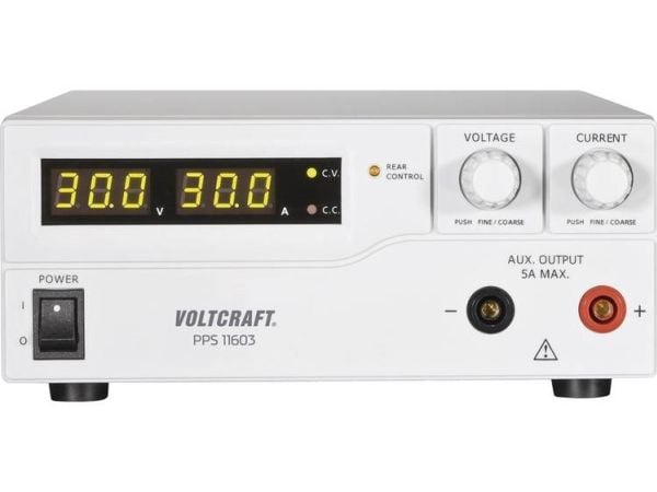 Voltcraft laboratorie strømforsyning PPS-11603 justerbar 1–60 V/DC 0–2.5 A 160 W 2x USB, fjernprogram