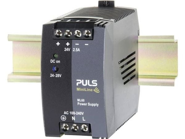 PULS MiniLine ML60.241 DIN-skinne-bryterstrømforsyning, DIN-nettstykke 24 V/DC / 2.5 A / 60 W (ML60.241)