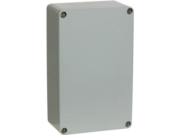 FIBOX Montageboks Korrosionsbestanding Aluminium 81x127x57 mm Grå RAL7001 IP 66 og IP 67 Tom