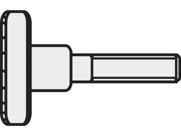 TOOLCRAFT M5*10 D464-5.8:A2K 189350 Fingerskruer M5 10 mm DIN 464 Stål Galvaniseret 10 stk