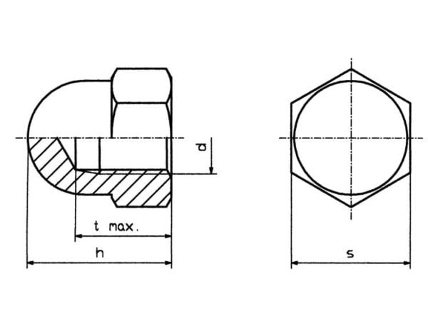 TOOLCRAFT M6 D1587-POLY 194793 Sexkantsmuttrar M6 Plast 10 st
