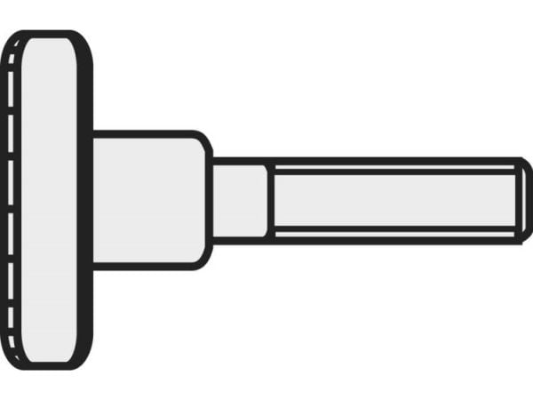 TOOLCRAFT M4* 8 D464-5.8:A2K 192173 Fingerskruer M4 8 mm DIN 464 Stål Galvaniseret 10 stk