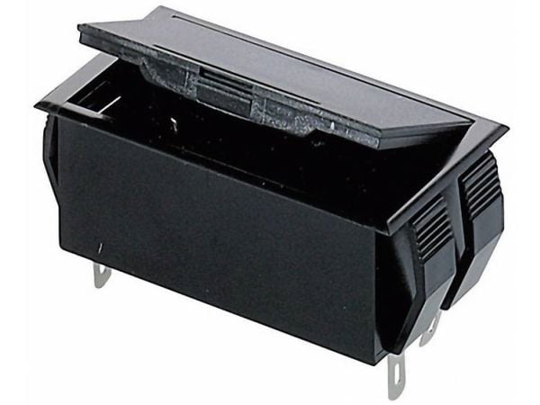 Bopla 46300000 batteriholder for 2x R6 (AA), 9 V blokk loddtilkobling (L x B x H) 37 x 65 x 21,5 mm