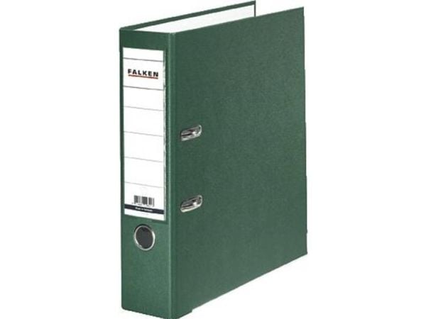Falken pärm PP-Color A4 ryggbredd 80 mm grön, 2 byglar 9984055