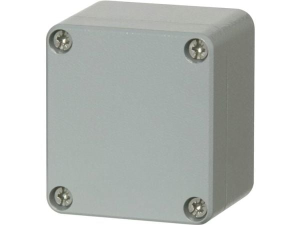 FIBOX Montageboks Korrosionsbestanding Aluminium 66x60x46 mm Grå RAL7001 IP 66 og IP 67 Tom
