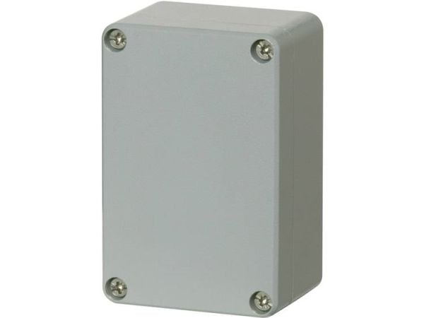 FIBOX Montageboks Korrosionsstanding Aluminium 66x100x46 mm Grå RAL7001 IP 66 og IP 67 Tom